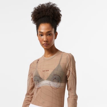  UNITED4 Kadın Krem T-Shirt