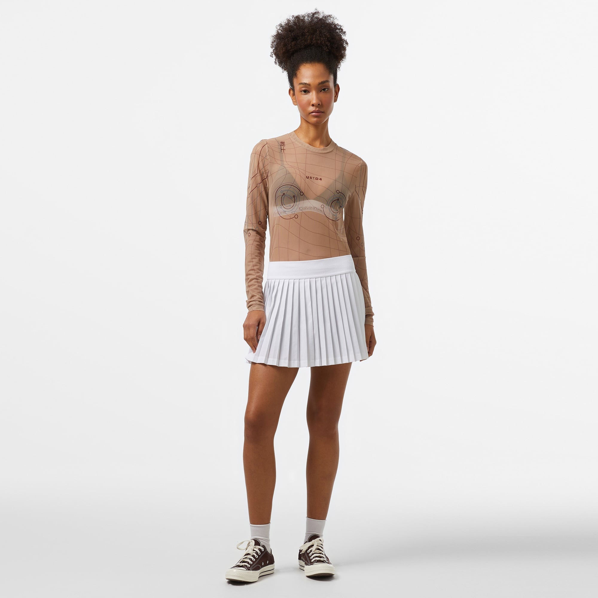 UNITED4 Kadın Krem T-Shirt