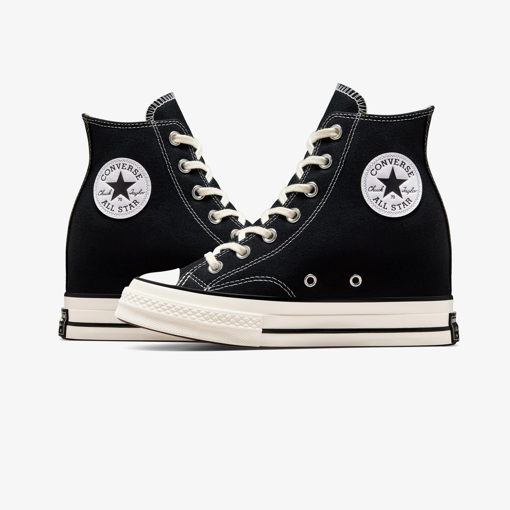 Converse Chuck 70 Wedge Kadın Siyah Platform Sneaker - Görsel 8