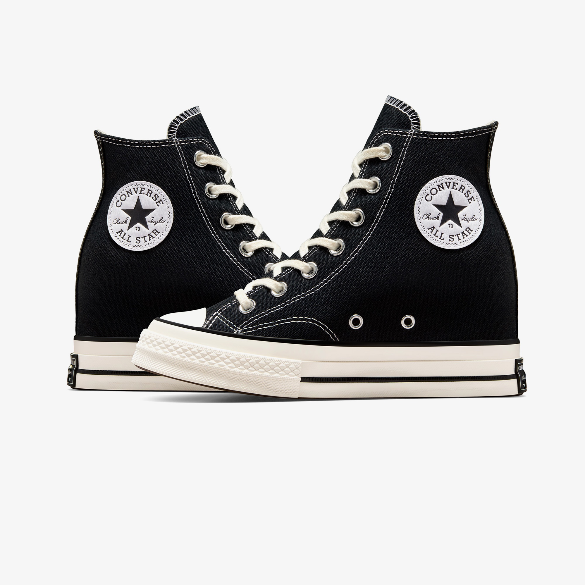 Converse Chuck 70 Wedge Kadın Siyah Platform Sneaker