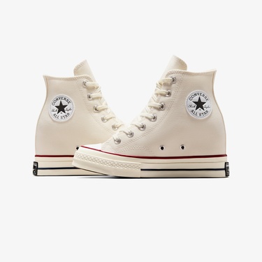  Converse Chuck 70 Wedge Kadın Krem Platform Sneaker