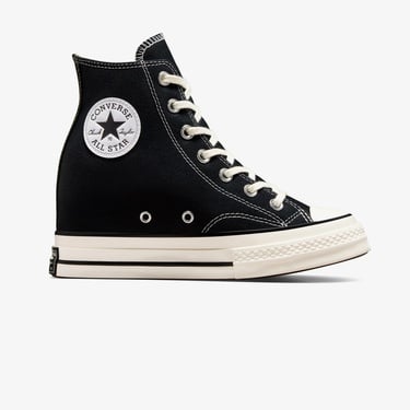  Converse Chuck 70 Wedge Kadın Siyah Platform Sneaker