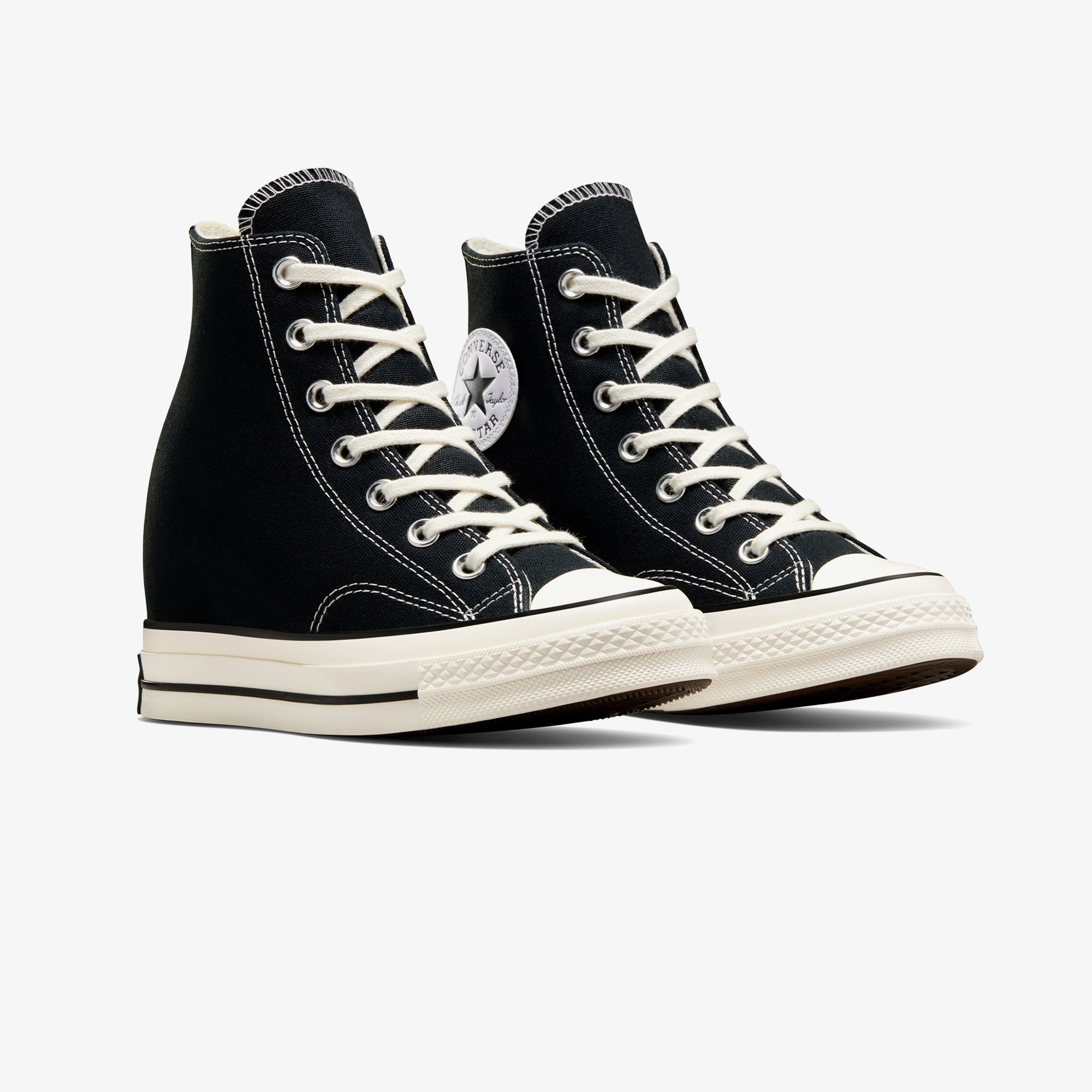 Converse Chuck 70 Wedge Kadın Siyah Platform Sneaker - Görsel 6