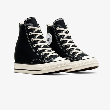  Converse Chuck 70 Wedge Kadın Siyah Platform Sneaker