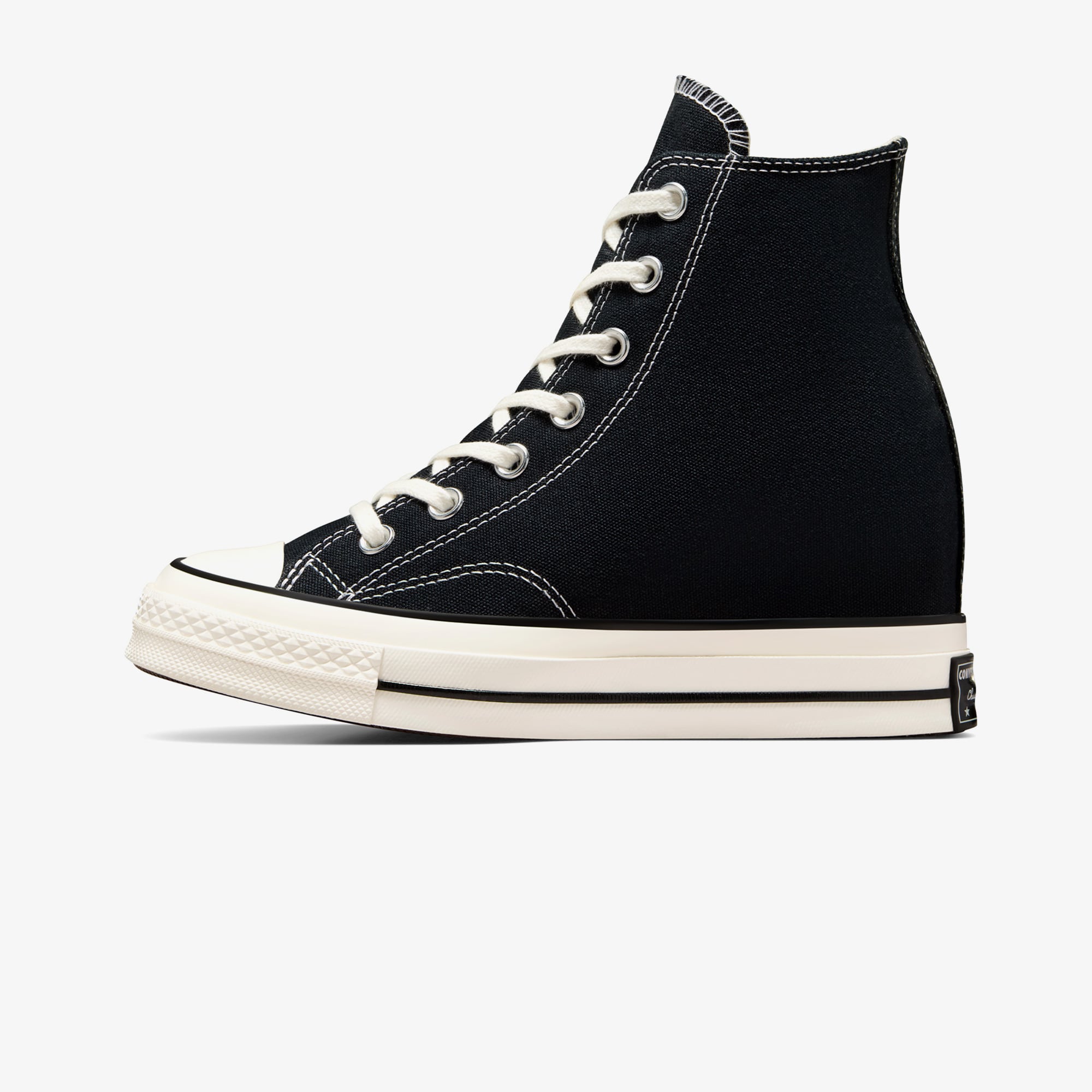 Converse Chuck 70 Wedge Kadın Siyah Platform Sneaker - Görsel 9