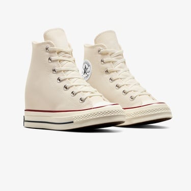  Converse Chuck 70 Wedge Kadın Krem Platform Sneaker
