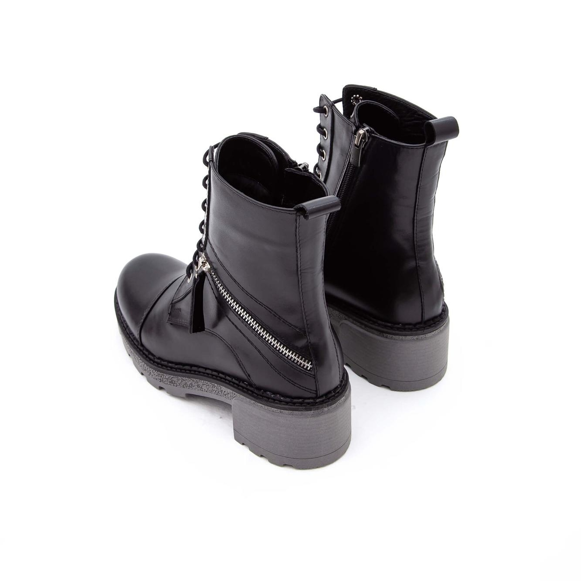 Tamer Tanca Kadın Hakiki Deri Siyah POSTAL Bot