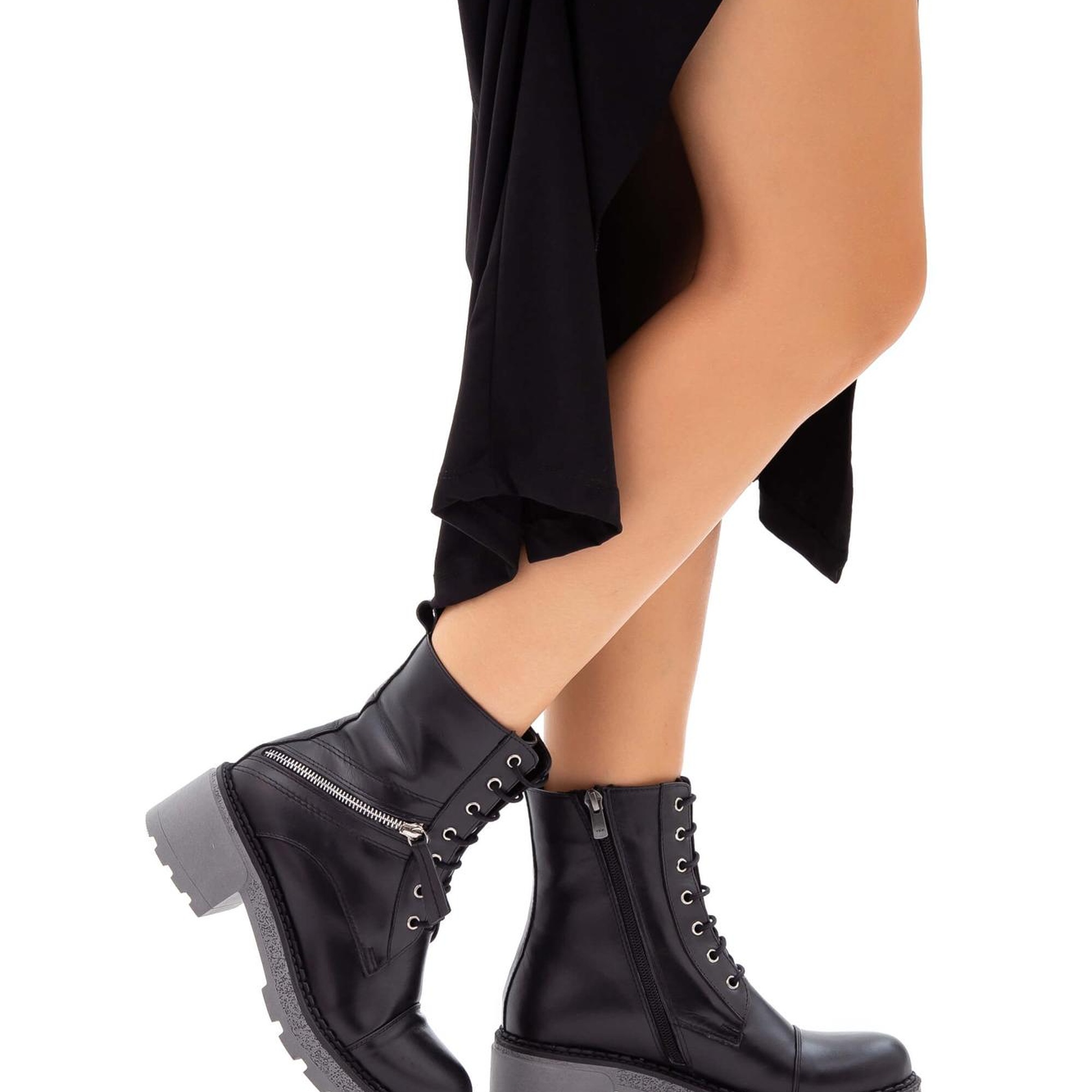 Tamer Tanca Kadın Hakiki Deri Siyah POSTAL Bot