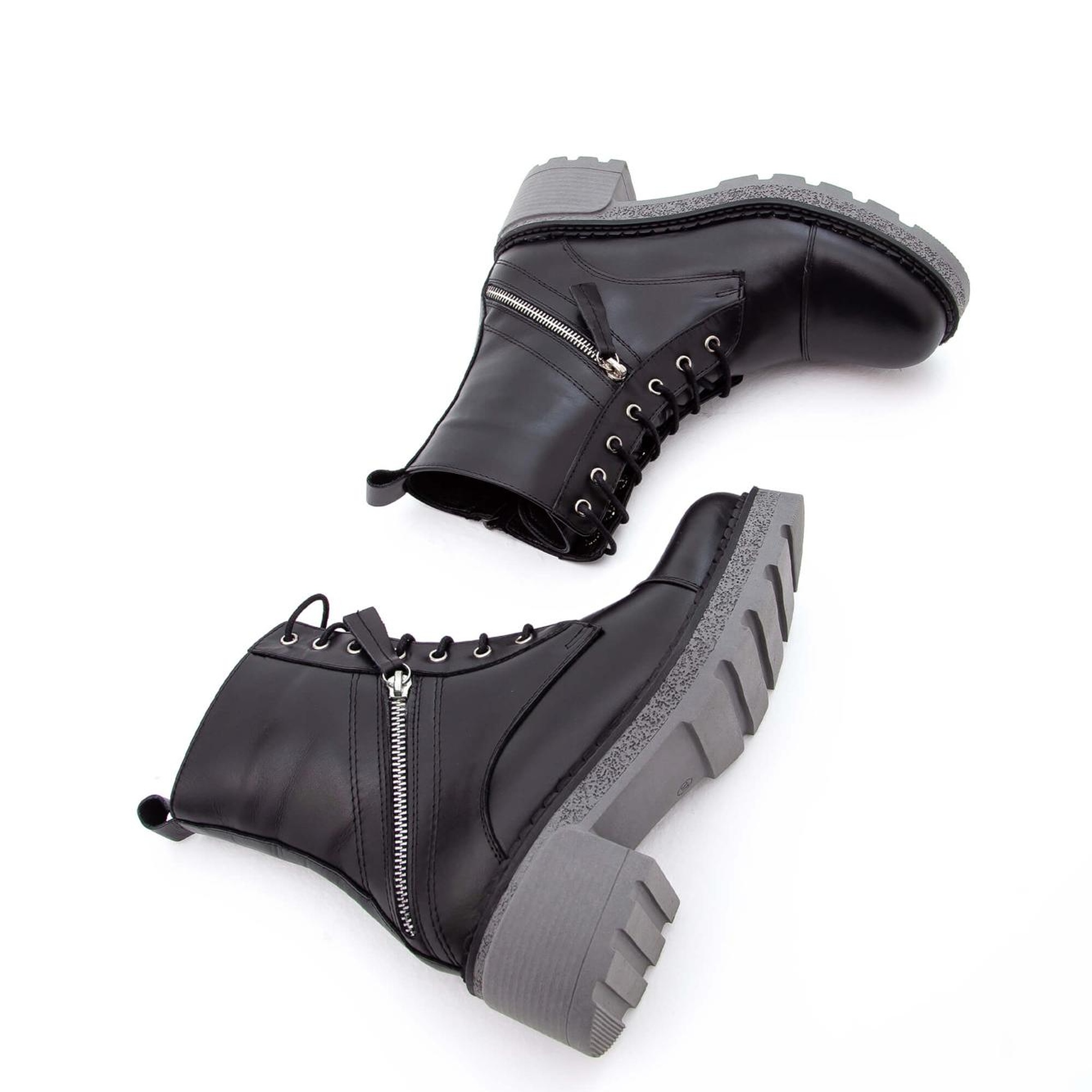 Tamer Tanca Kadın Hakiki Deri Siyah POSTAL Bot