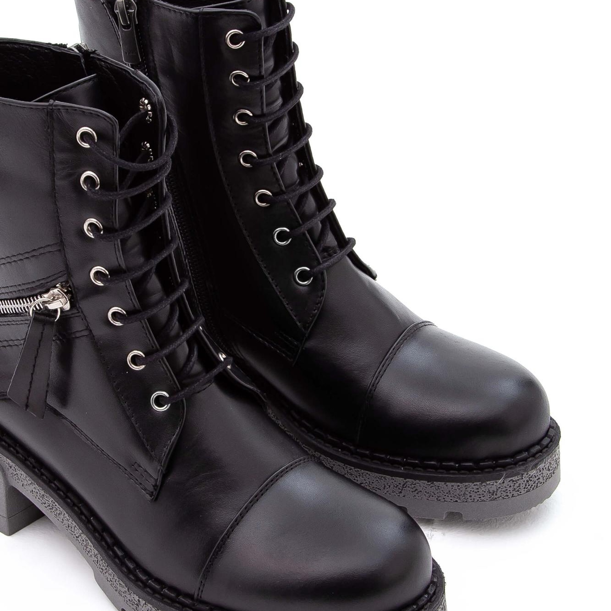 Tamer Tanca Kadın Hakiki Deri Siyah POSTAL Bot