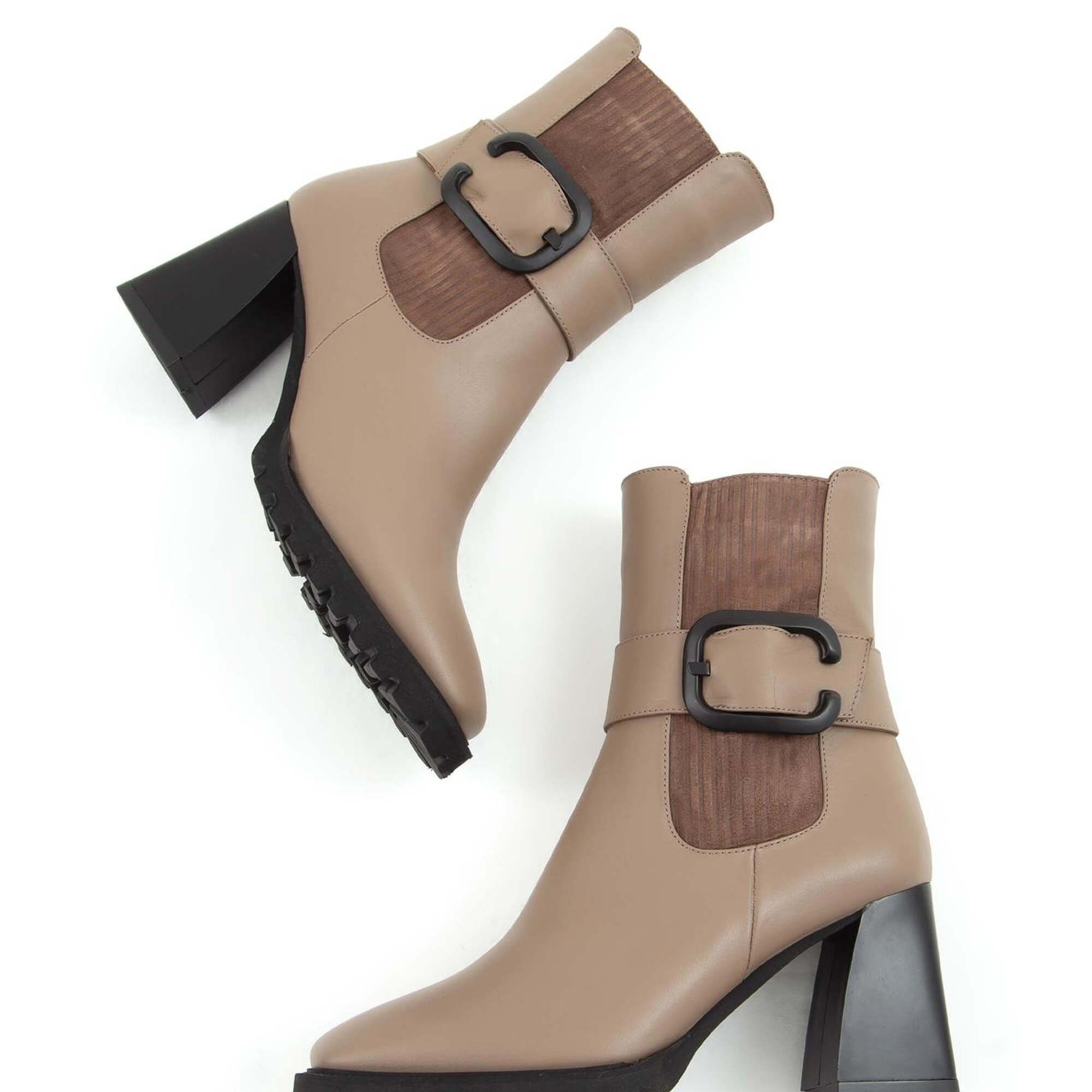 Tamer Tanca Kadın Hakiki Deri Vizon Topuklu Bot