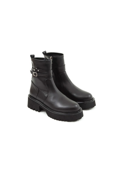  Tamer Tanca Kadın Hakiki Deri Siyah Günlük Bot