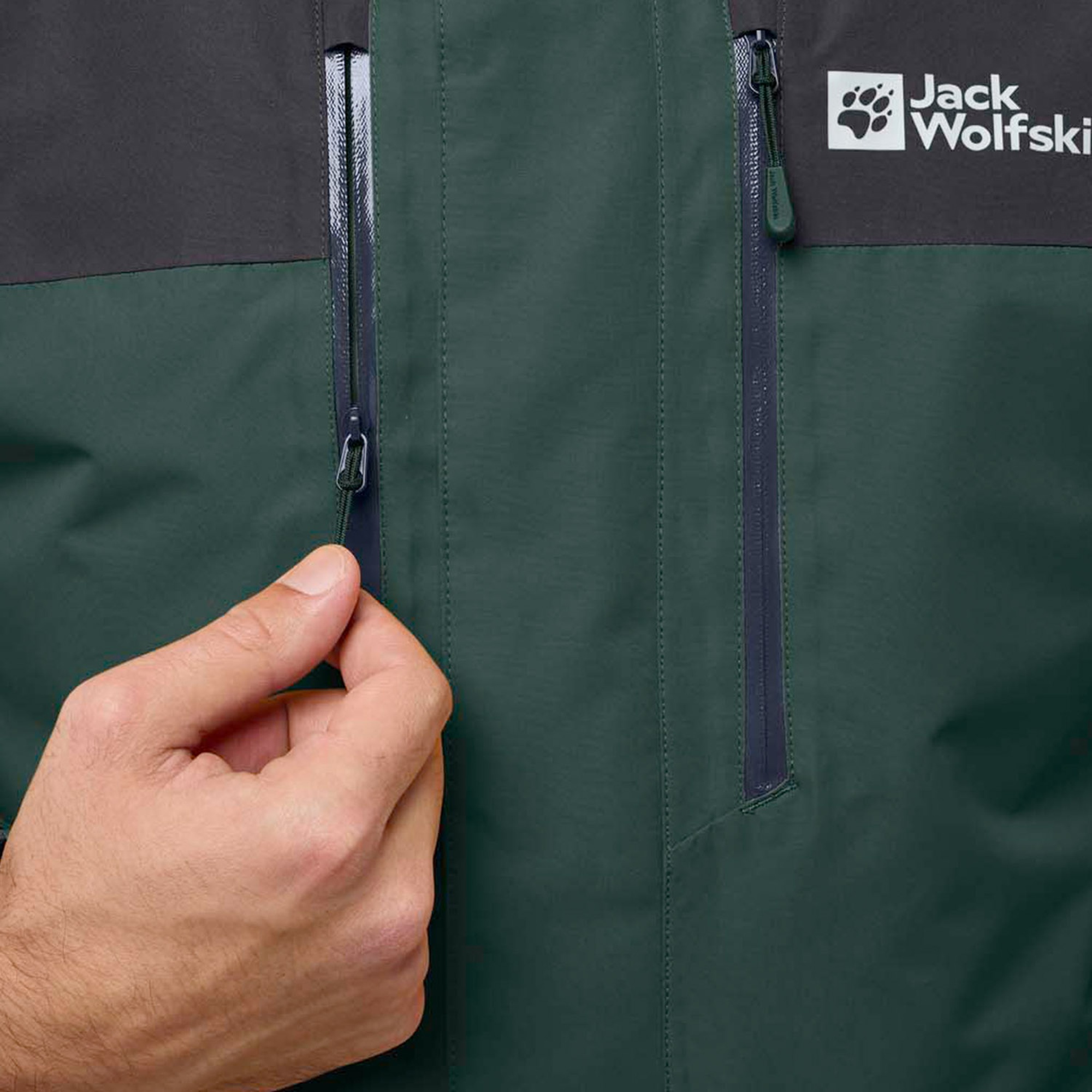 Jack Wolfskin Jasper 3in1 Erkek Yeşil Outdoor Ceketi