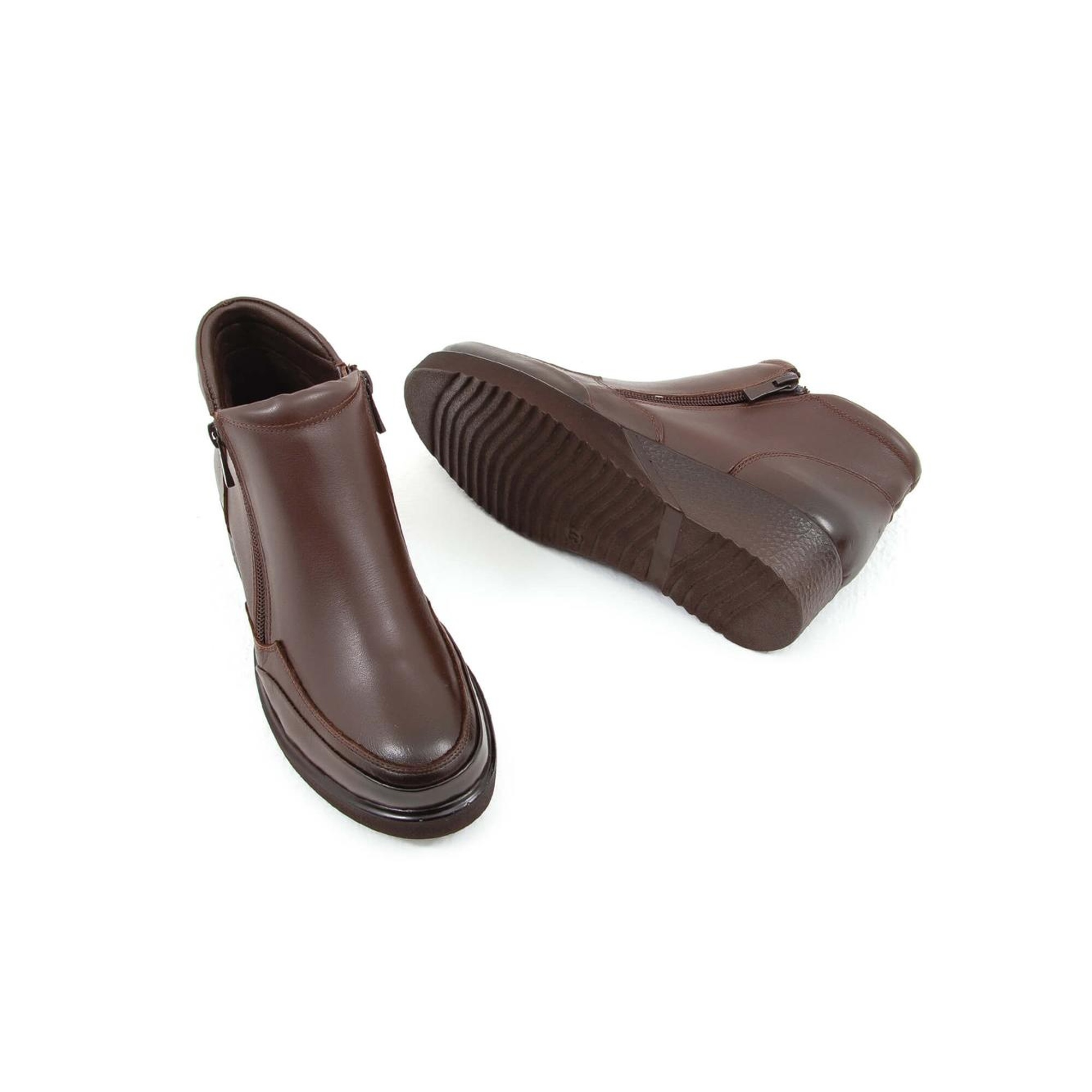 Tamer Tanca Kadın Hakiki Deri Kahverengi Comfort Bot