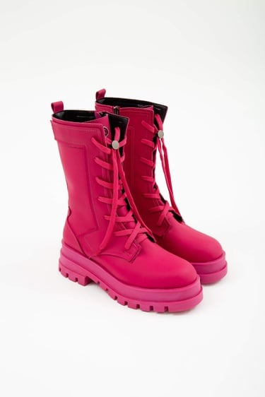  Tamer Tanca Kadın Hakiki Deri Pembe POSTAL Bot