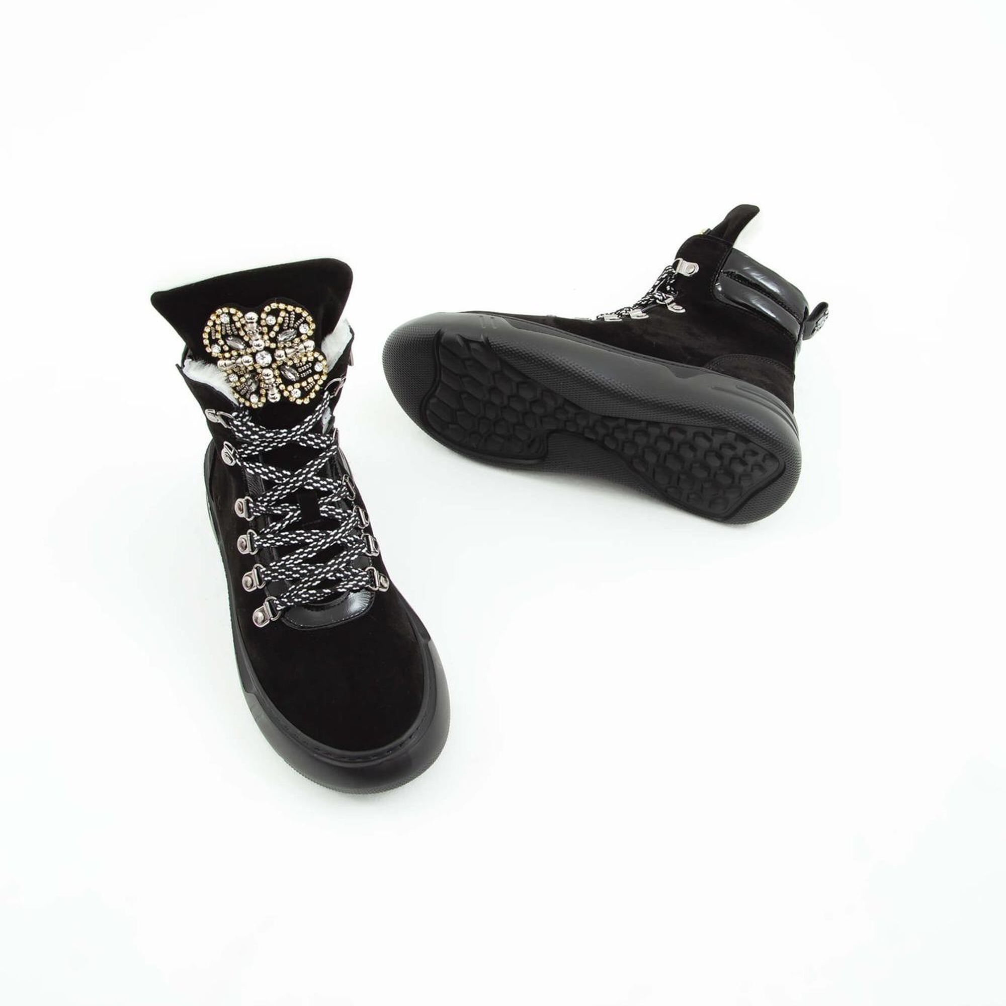 Tamer Tanca Kadın Hakiki Deri Siyah Süet Casual Bot