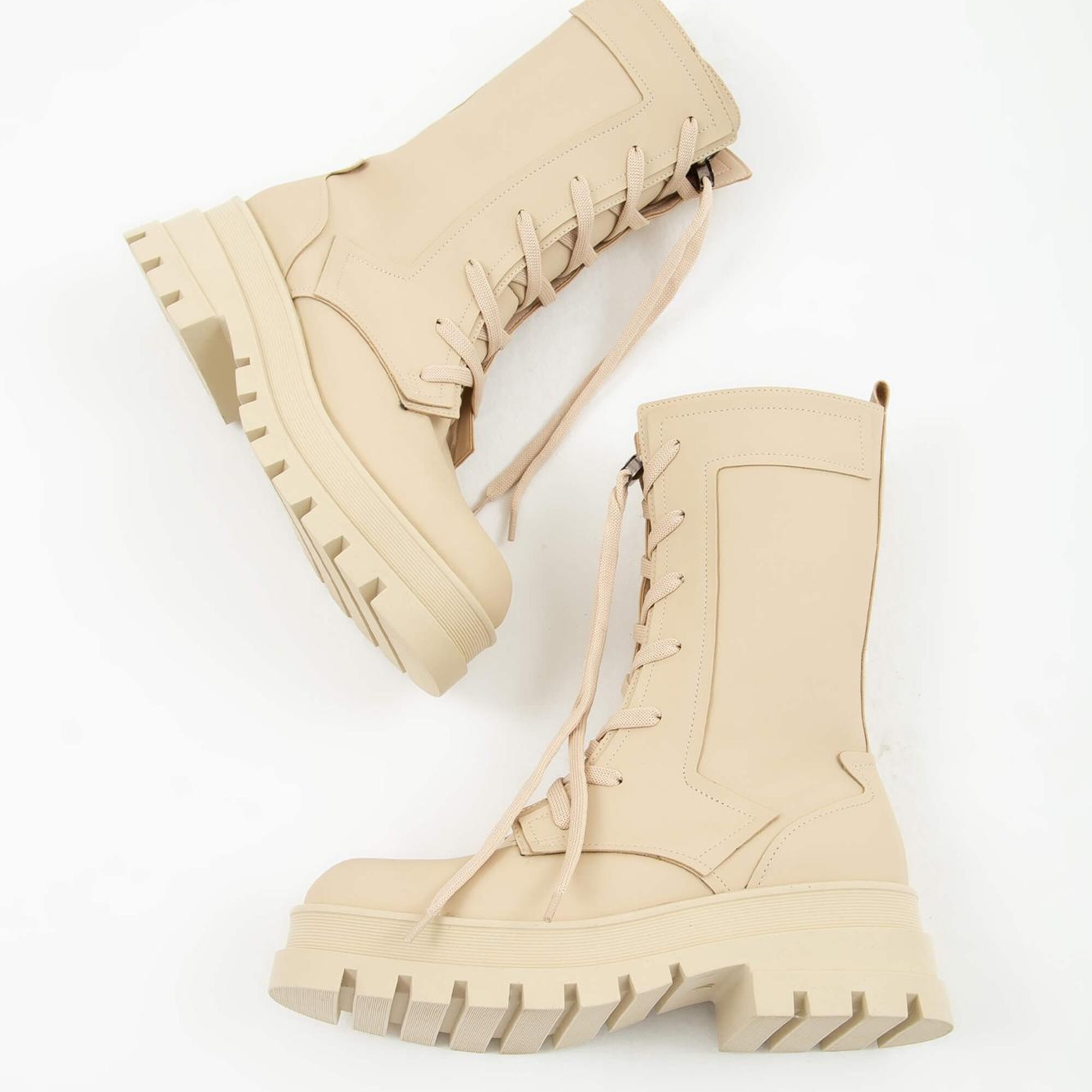 Tamer Tanca Kadın Hakiki Deri Bej POSTAL Bot