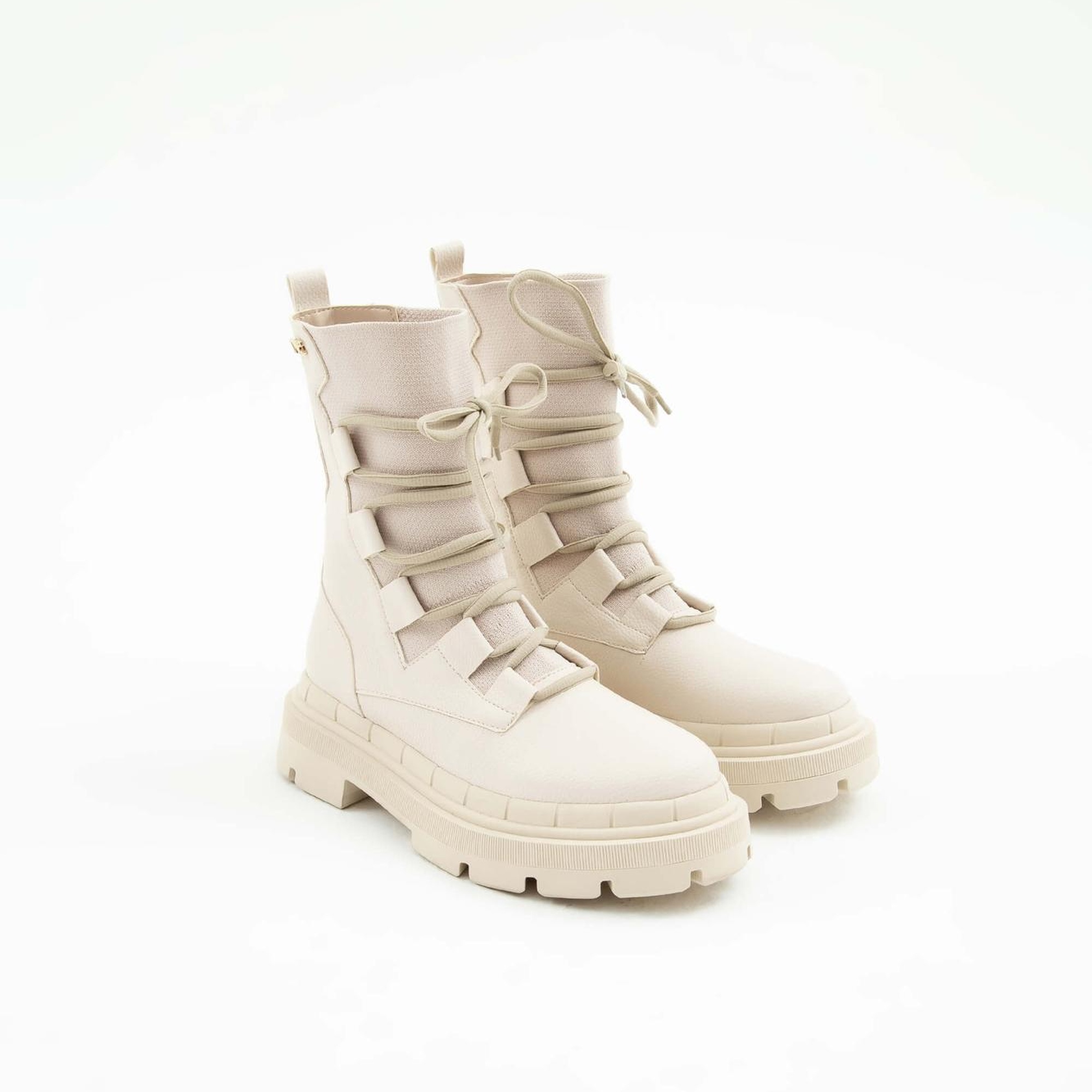 Tamer Tanca Kadın Hakiki Deri Ekru Casual Bot