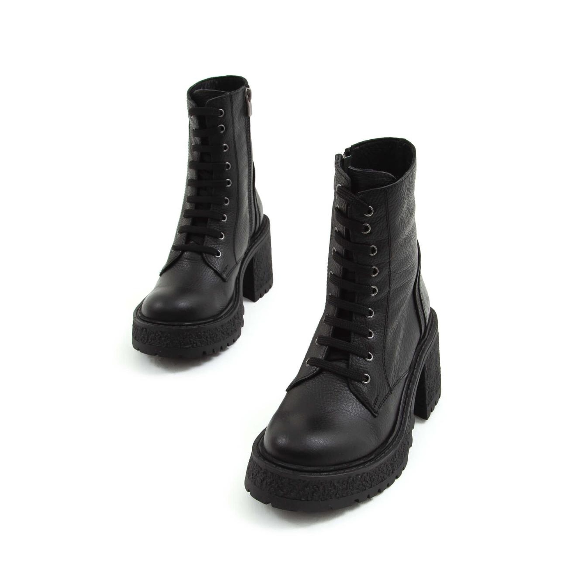 Tamer Tanca Kadın Hakiki Deri Siyah Casual Bot