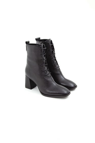  Tamer Tanca Kadın Hakiki Deri Siyah Bot