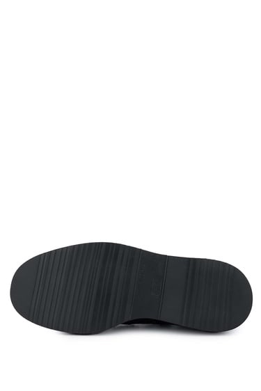  Tamer Tanca Erkek Hakiki Deri Siyah Klasik Bot