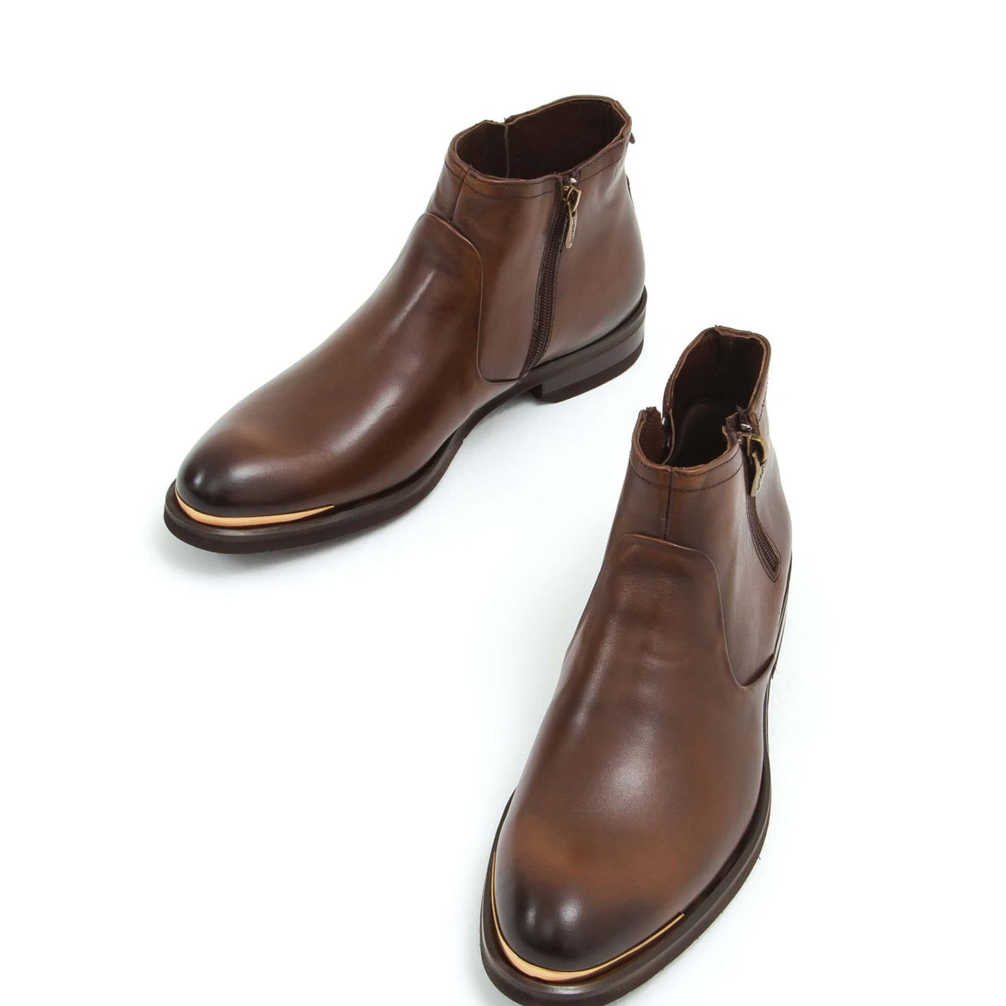 Tamer Tanca Erkek Hakiki Deri Kahverengi Klasik Bot