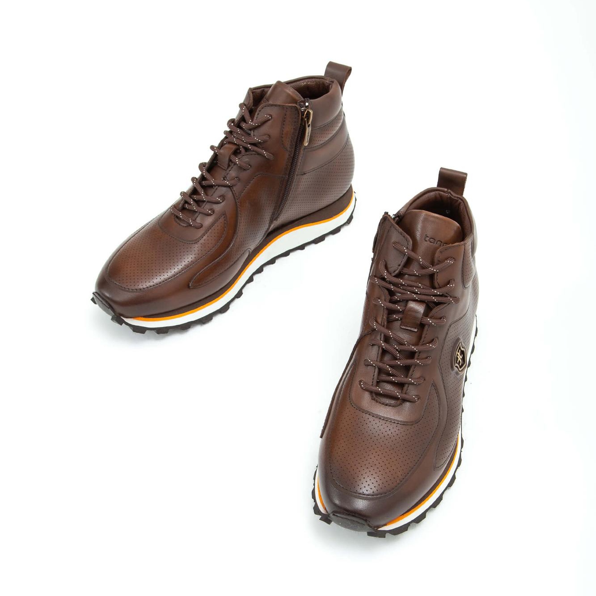 Tamer Tanca Erkek Hakiki Deri Kahverengi Casual Bot