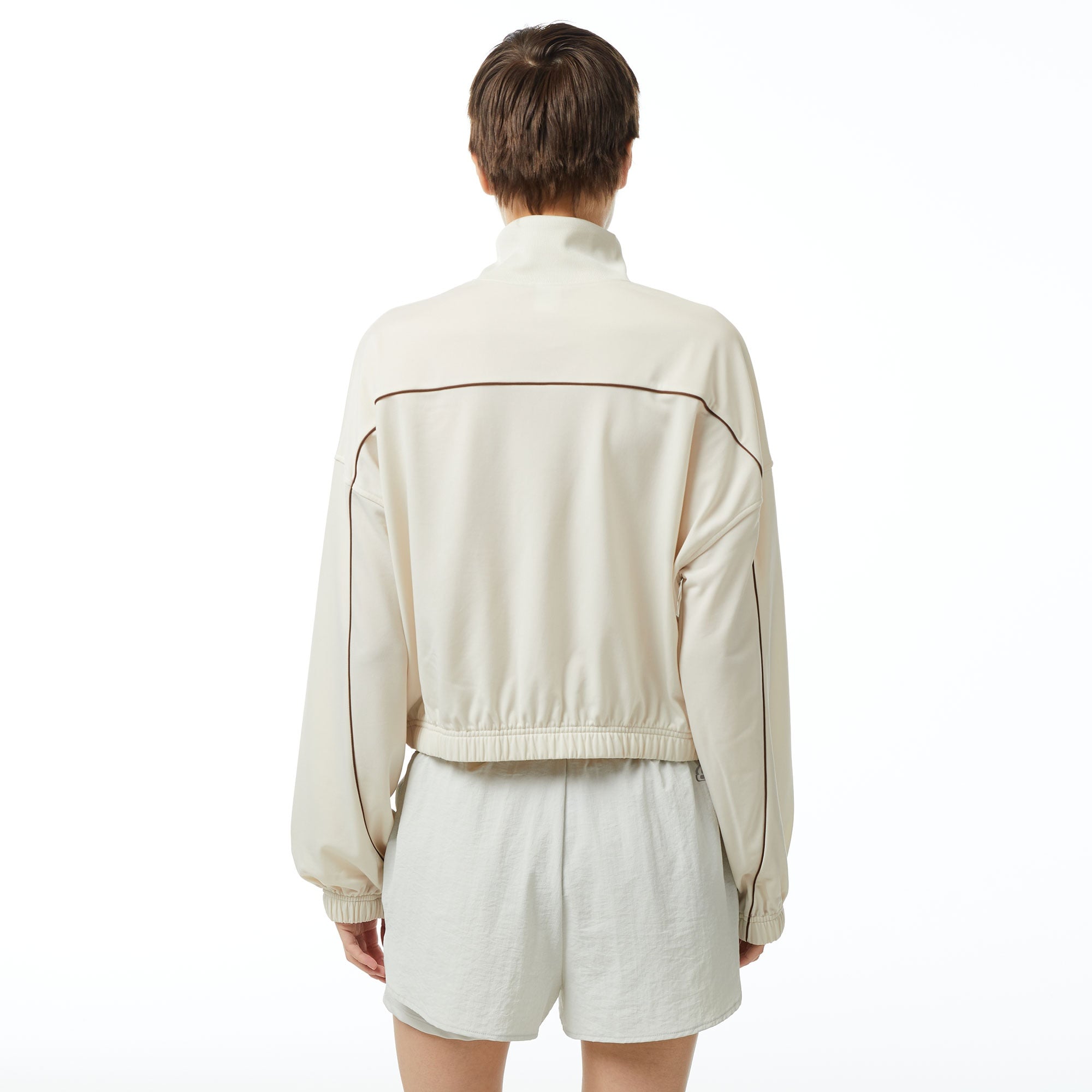 Reebok Cl Cs Bball Kadın Bej Eşofman Üstü