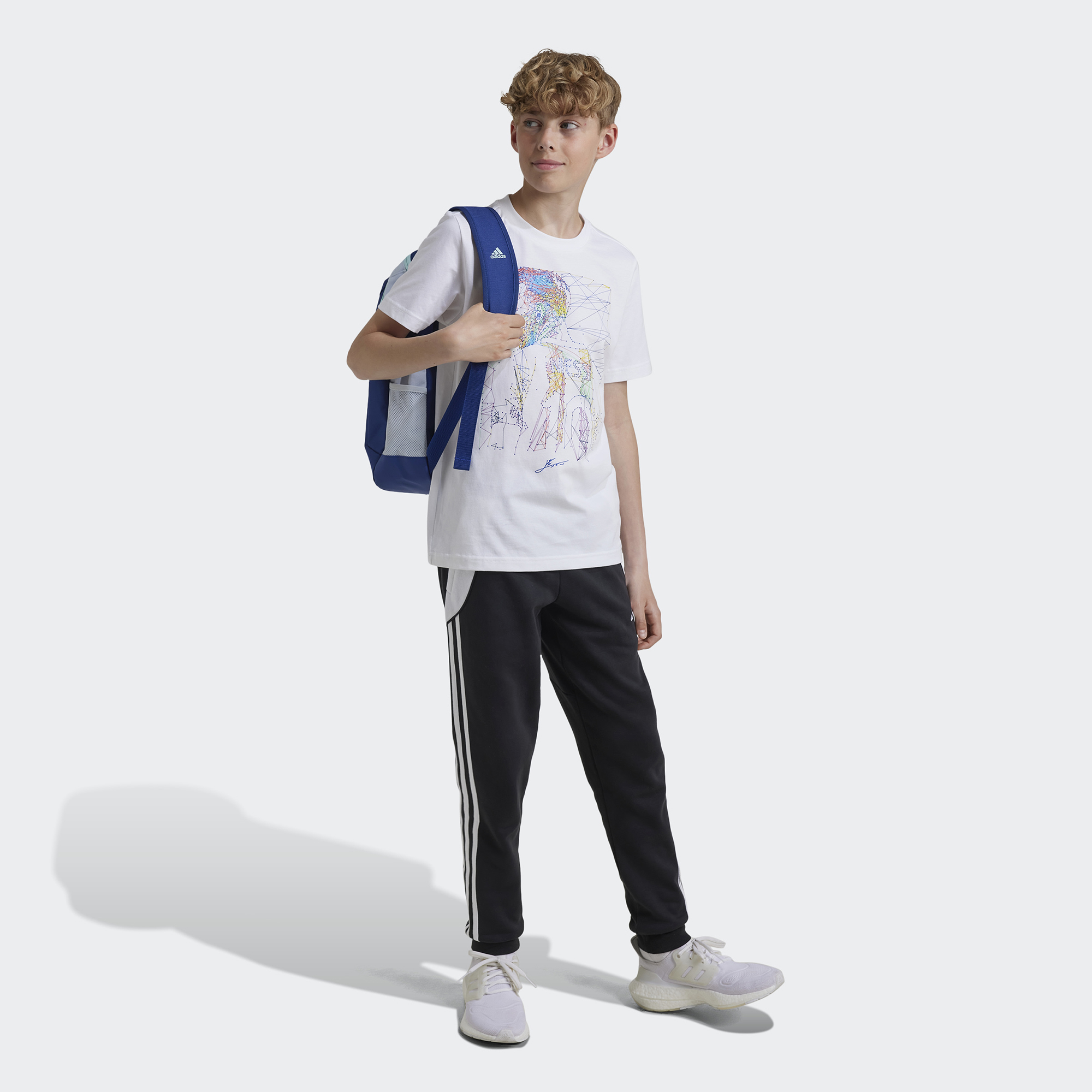  adidas Messi Football Graphic Çocuk Beyaz Günlük T-Shirt