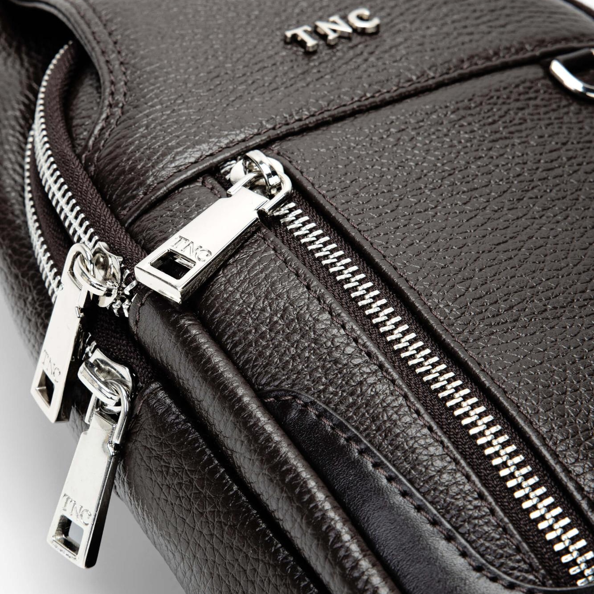 Tamer Tanca Erkek Hakiki Deri Kahverengi Body Bag Çanta