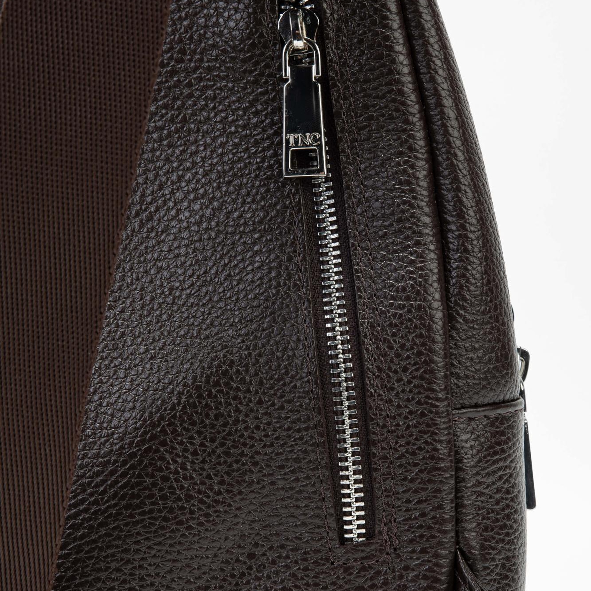 Tamer Tanca Erkek Hakiki Deri Kahverengi Body Bag Çanta