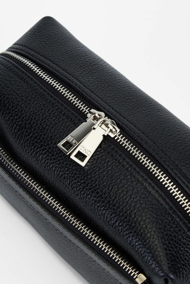  Tamer Tanca Erkek Hakiki Deri Siyah Traş Çantası