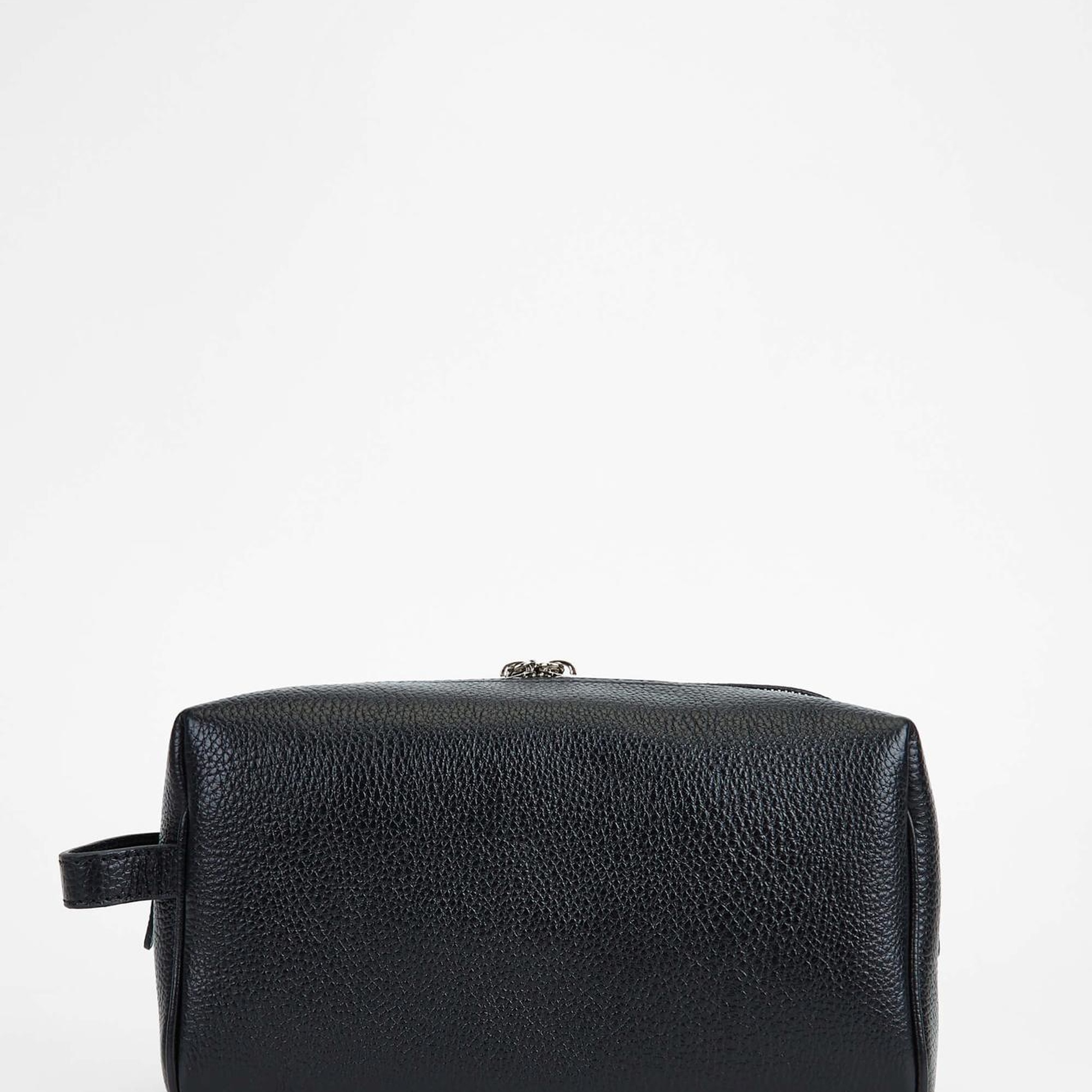 Tamer Tanca Erkek Hakiki Deri Siyah Traş Çantası