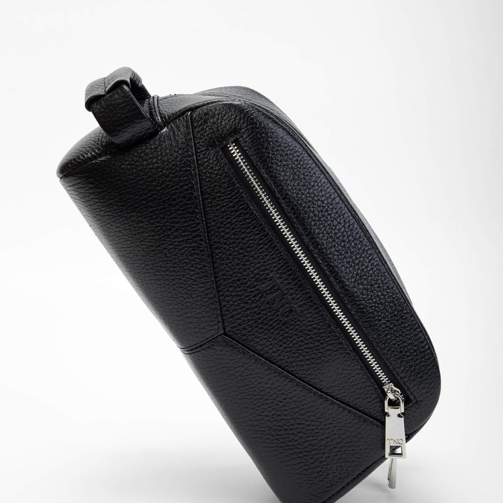 Tamer Tanca Erkek Hakiki Deri Siyah Traş Çantası