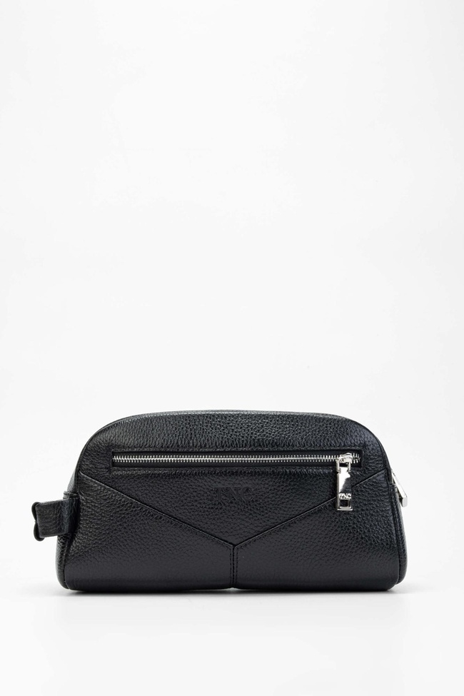  Tamer Tanca Erkek Hakiki Deri Siyah Traş Çantası