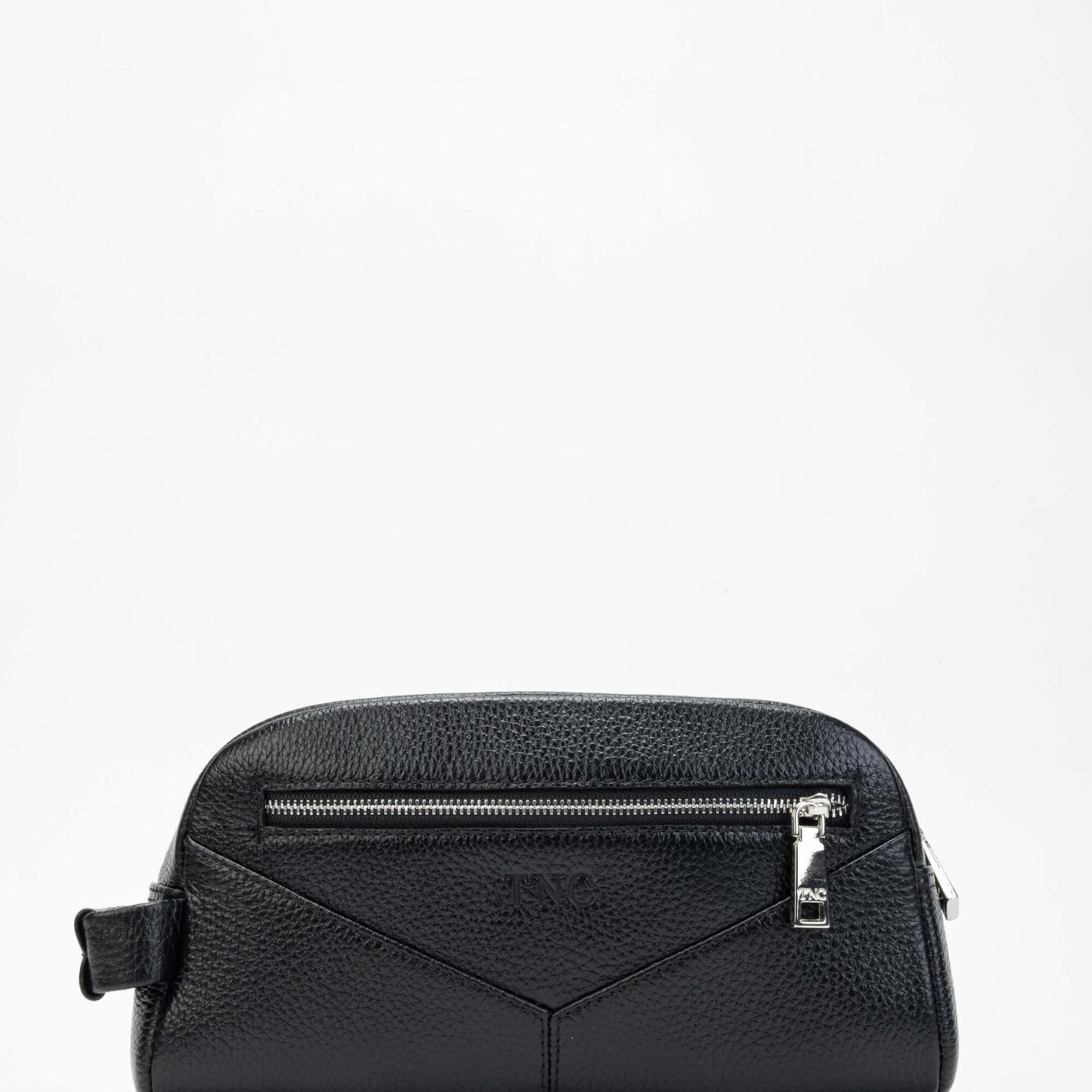 Tamer Tanca Erkek Hakiki Deri Siyah Traş Çantası