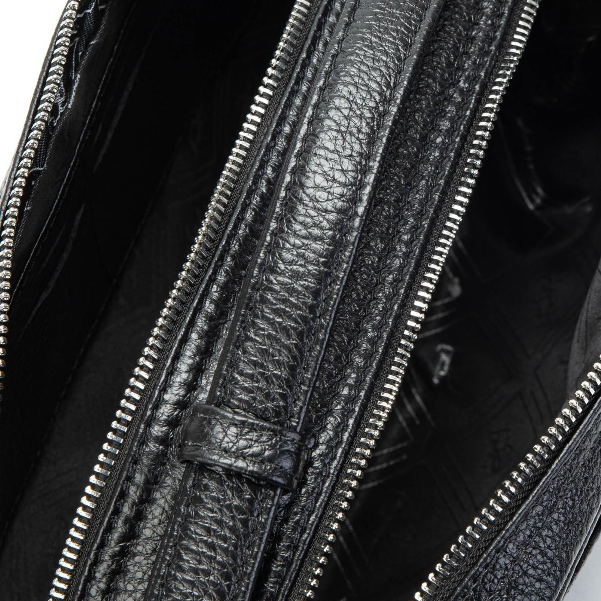 Tamer Tanca Erkek Hakiki Deri Siyah Traş Çantası