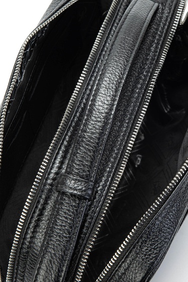  Tamer Tanca Erkek Hakiki Deri Siyah Traş Çantası