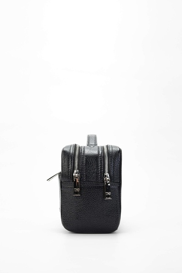  Tamer Tanca Erkek Hakiki Deri Siyah Traş Çantası