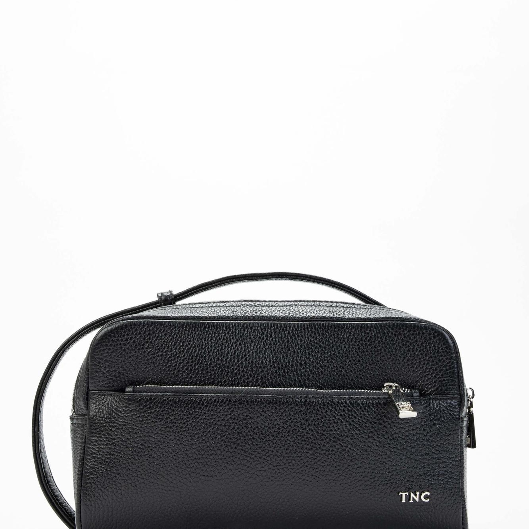 Tamer Tanca Erkek Hakiki Deri Siyah Traş Çantası