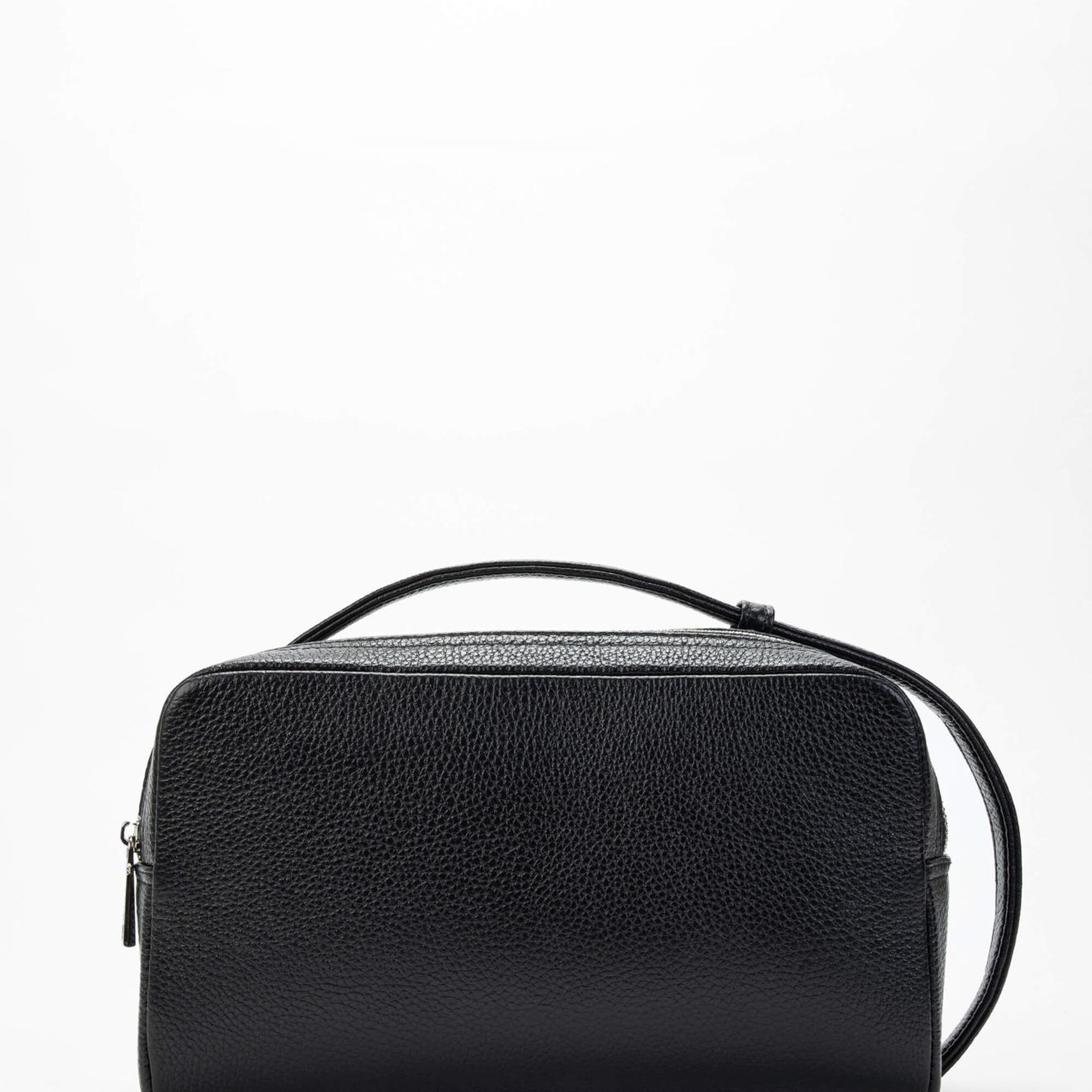 Tamer Tanca Erkek Hakiki Deri Siyah Traş Çantası