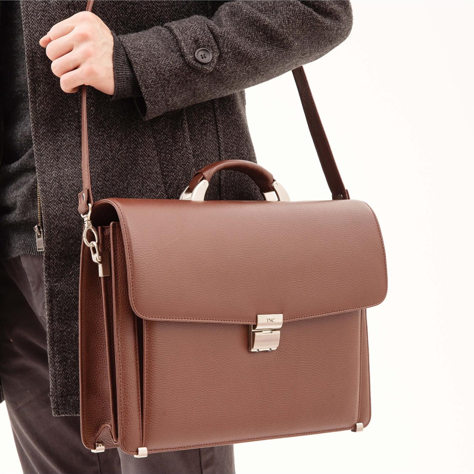 Tamer Tanca Erkek Hakiki Deri Taba Evrak Çantası