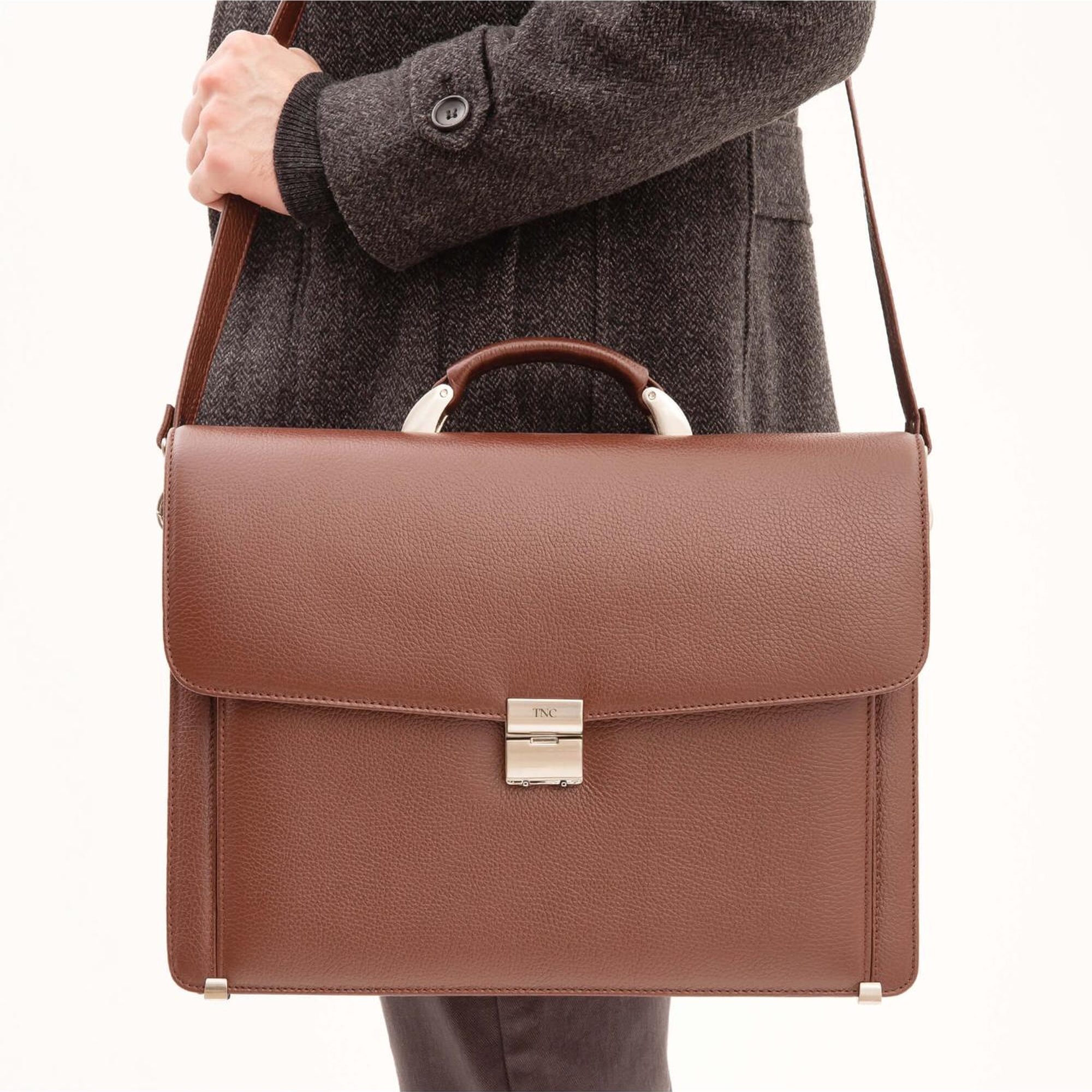 Tamer Tanca Erkek Hakiki Deri Taba Evrak Çantası