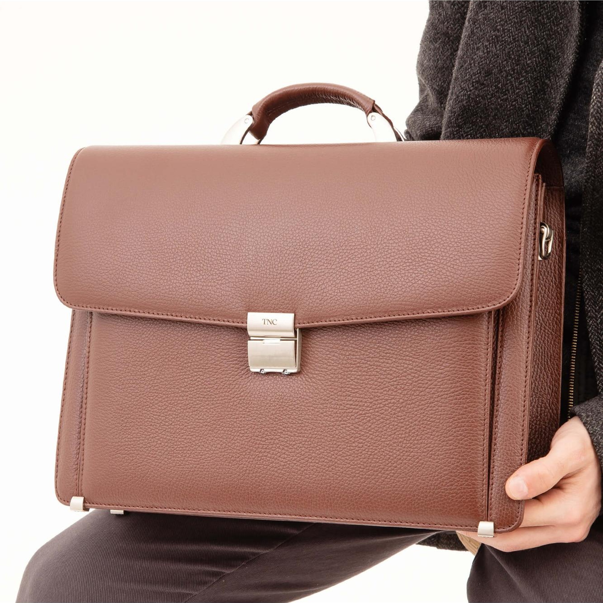 Tamer Tanca Erkek Hakiki Deri Taba Evrak Çantası