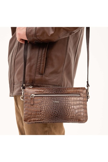  Tamer Tanca Erkek Hakiki Deri Ceviz El Çantası