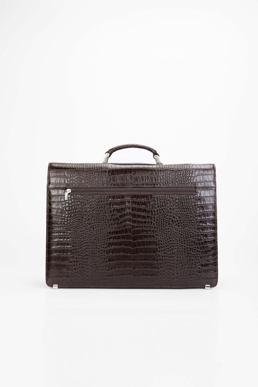  Tamer Tanca Erkek Hakiki Deri Kahverengi Evrak Çantası