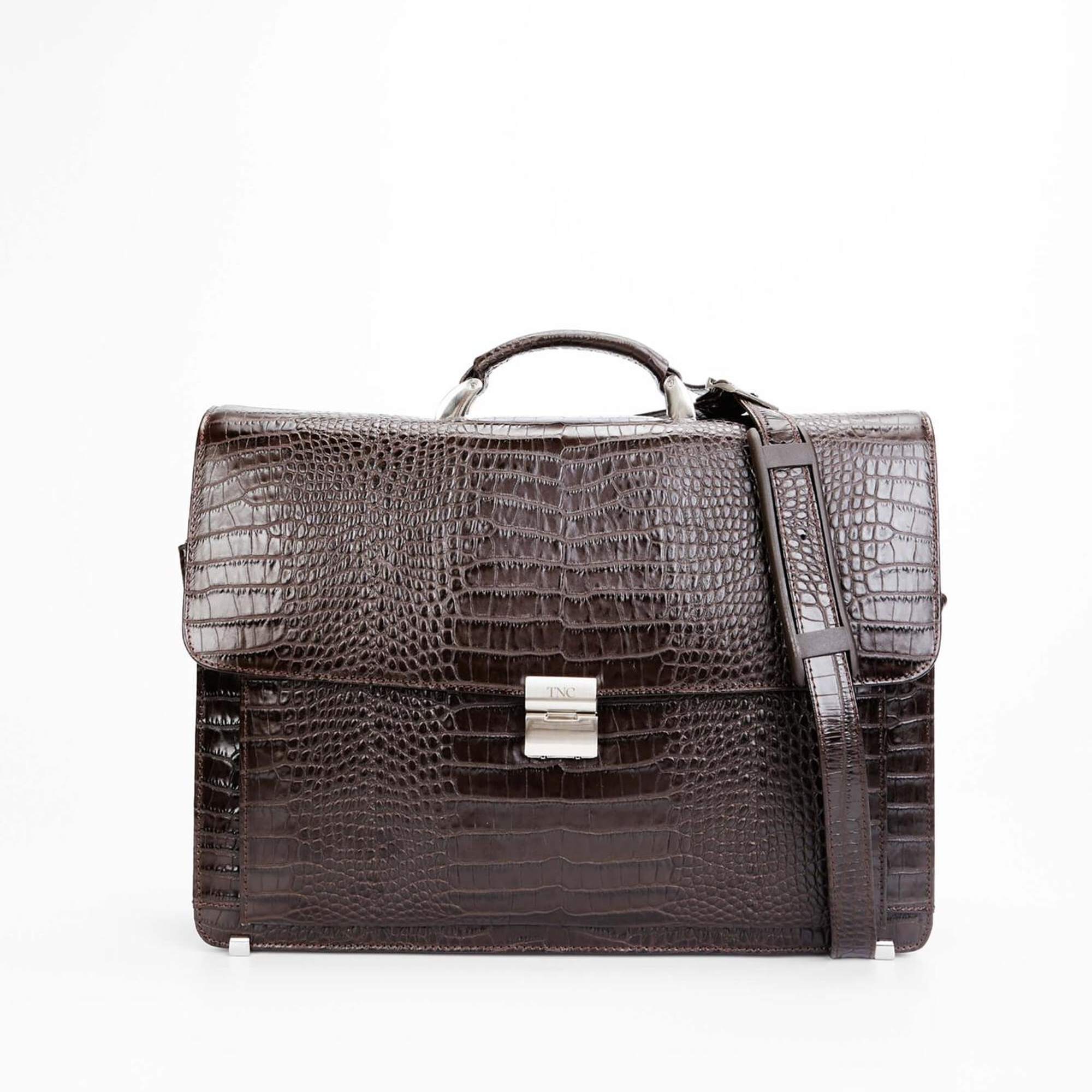 Tamer Tanca Erkek Hakiki Deri Kahverengi Evrak Çantası