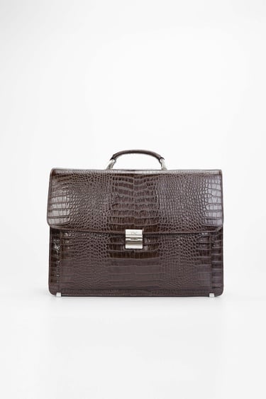  Tamer Tanca Erkek Hakiki Deri Kahverengi Evrak Çantası