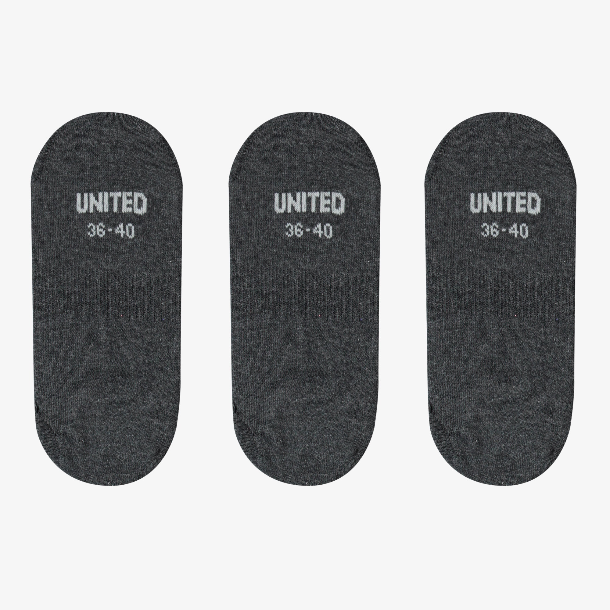 UNITED4 Kadın Gri 3'lü Çorap