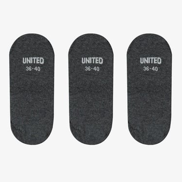  UNITED4 Kadın Gri 3'lü Çorap